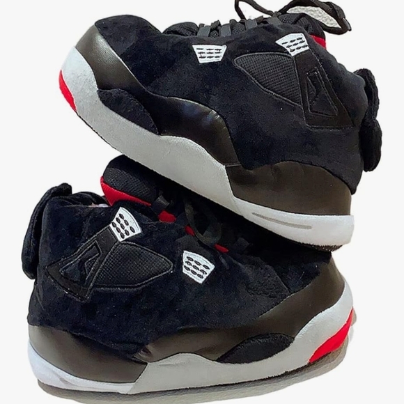 Other - Stylish Black and Red Men's Cozy Sneakers Slippers